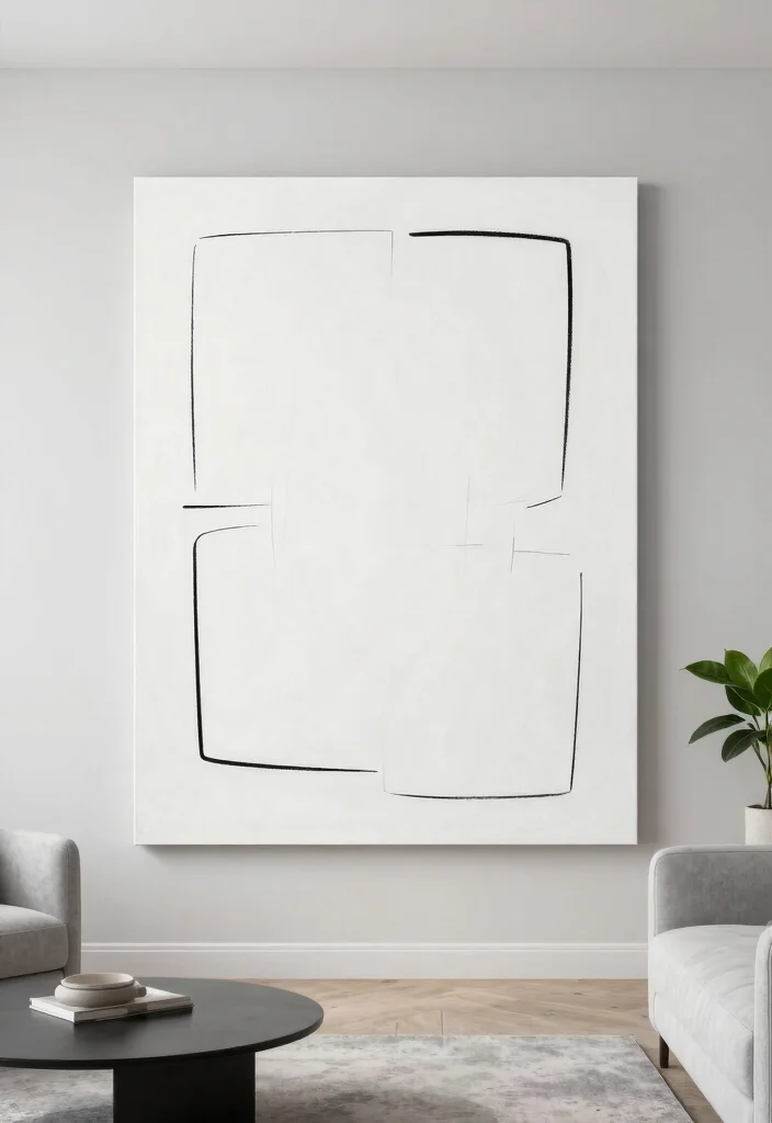 15 Chic Abstract Wall Art Ideas for Modern Homes 7. Minimalist Statements 0