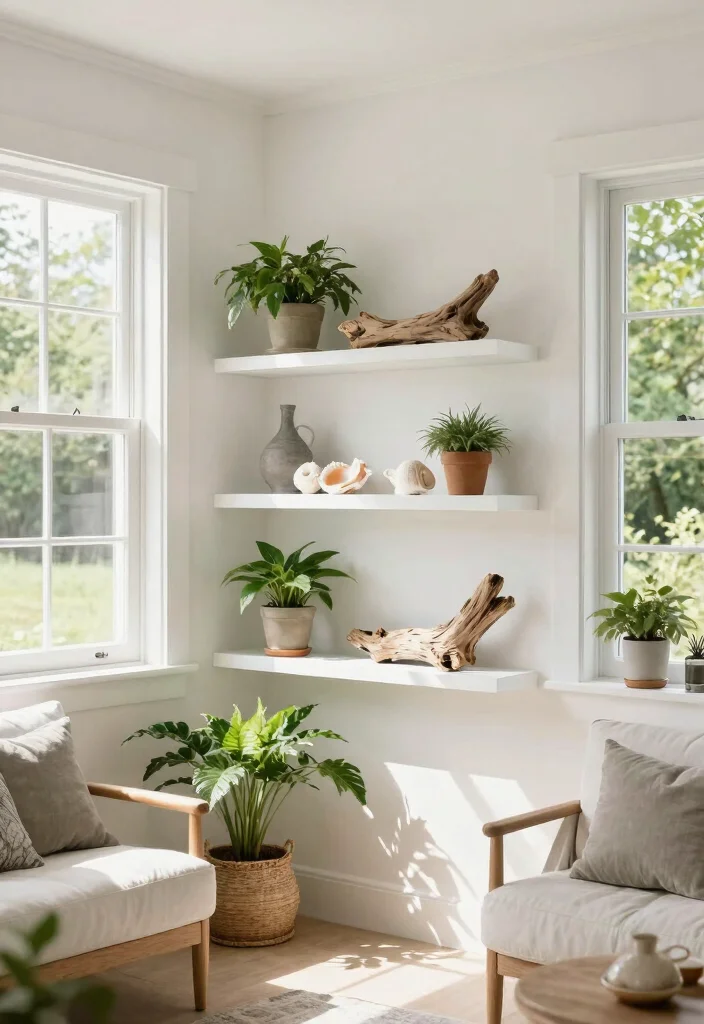 15 Clean White Wall Rack Ideas for Minimalist Decor 14 15 Clean White Wall Rack Ideas for Minimalist Decor 14. Outdoor Inspired Shelving 0