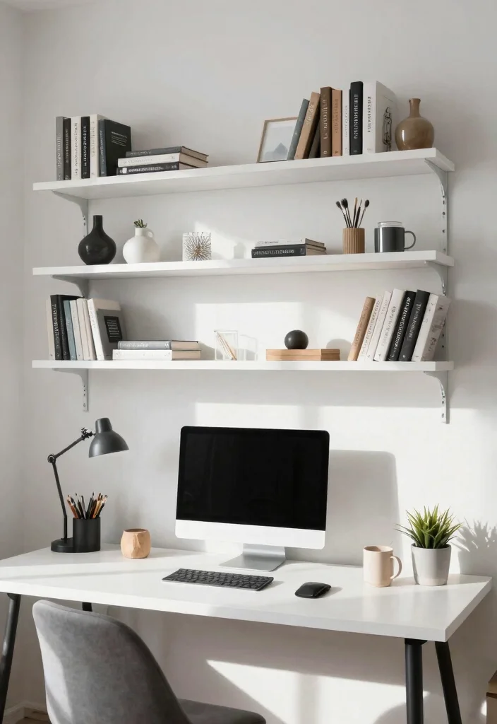 15 Clean White Wall Rack Ideas for Minimalist Decor 8 15 Clean White Wall Rack Ideas for Minimalist Decor 8. Multi functional Office Shelving 0