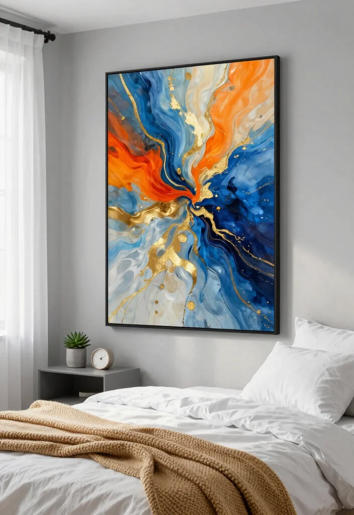 15 Cool Bedroom Poster Ideas Wall Art Aesthetic 1. Abstract Art Prints 0