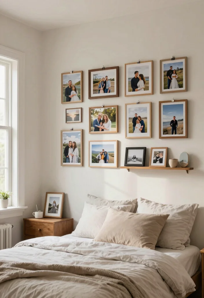 15 Cool Bedroom Poster Ideas Wall Art Aesthetic 10. Personal Photography 0