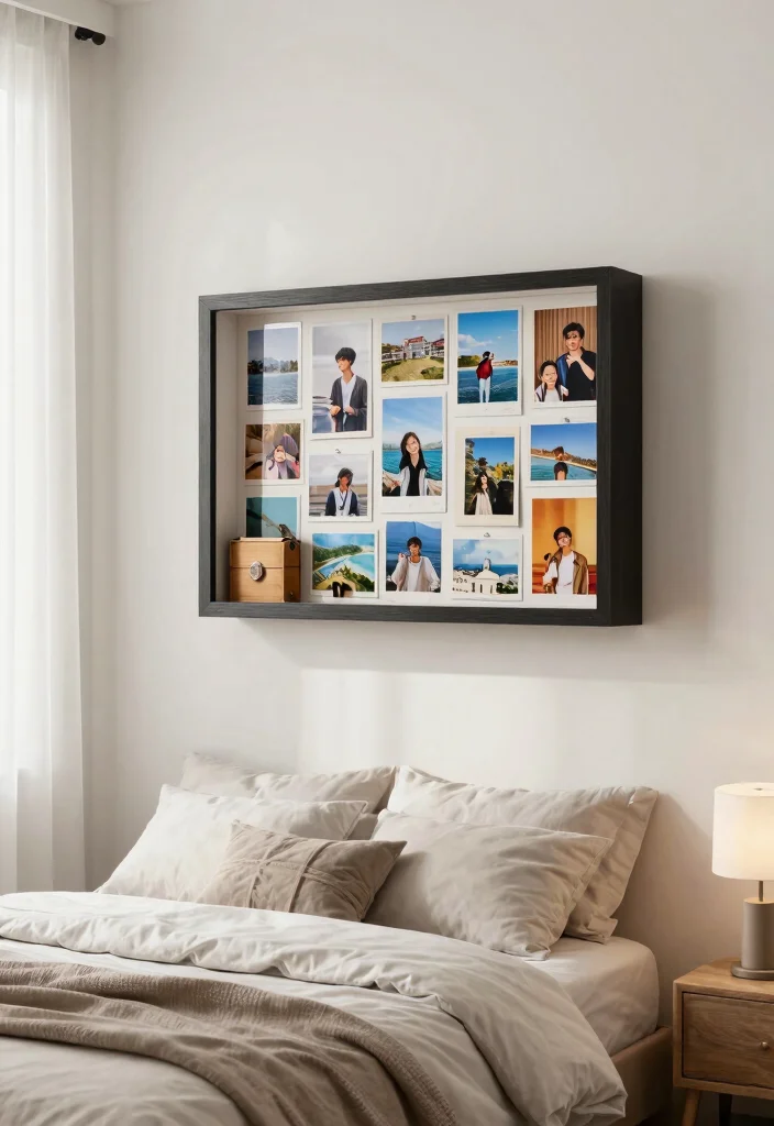 15 Cool Bedroom Poster Ideas Wall Art Aesthetic 11. Shadow Box Displays 0