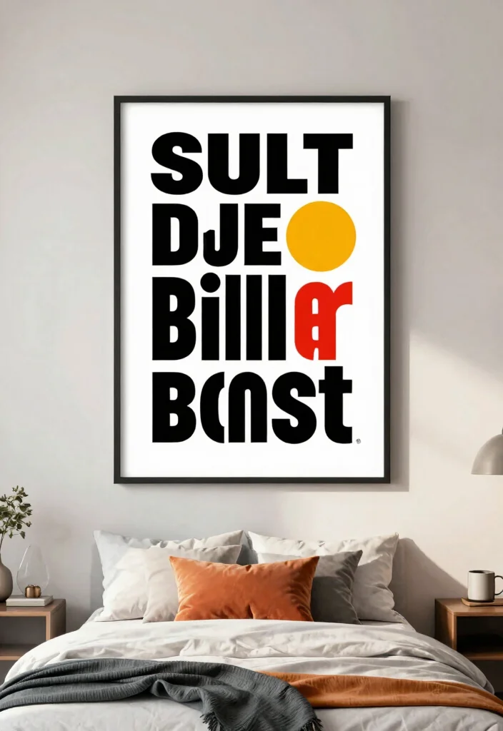 15 Cool Bedroom Poster Ideas Wall Art Aesthetic 14. Text Based Art 0