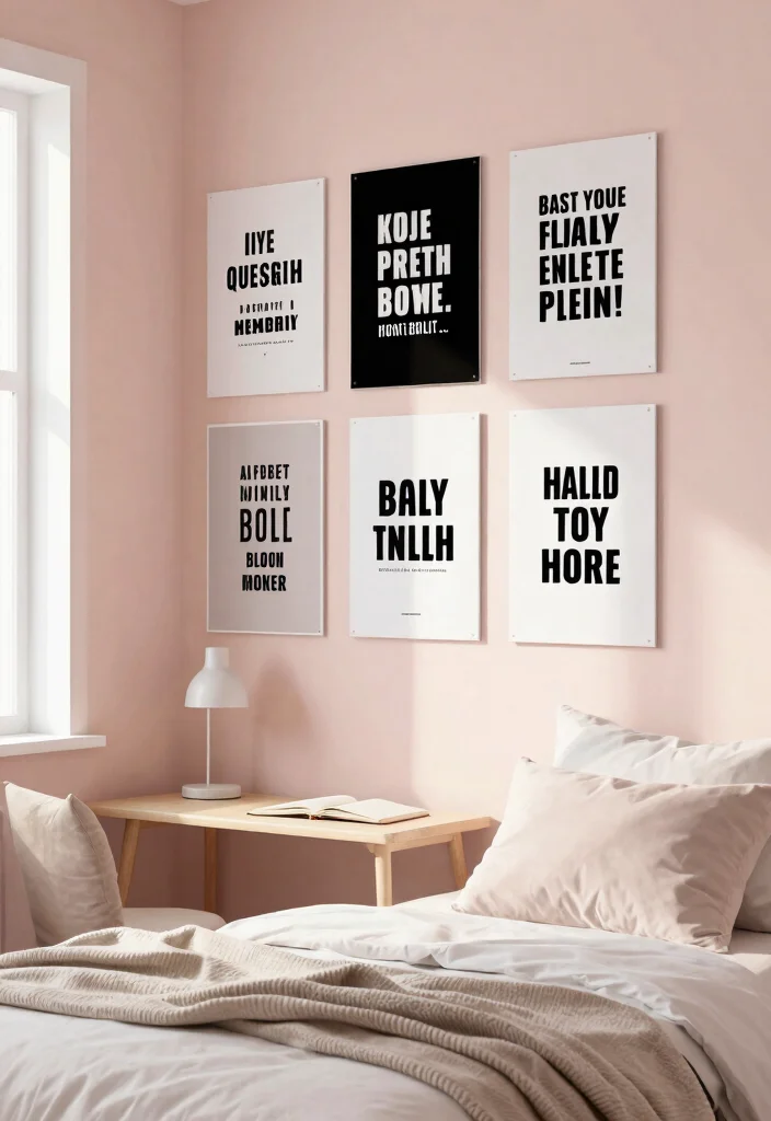 15 Cool Bedroom Poster Ideas Wall Art Aesthetic 2. Motivational Quote Posters 0