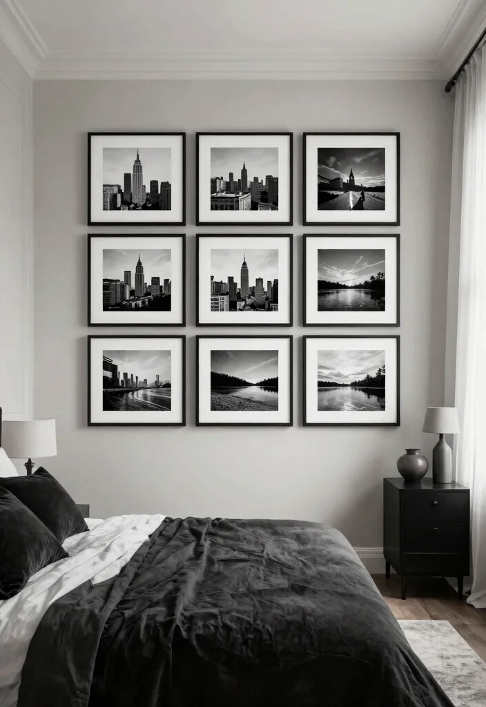 15 Cool Bedroom Poster Ideas Wall Art Aesthetic 6. Black and White Photography 0