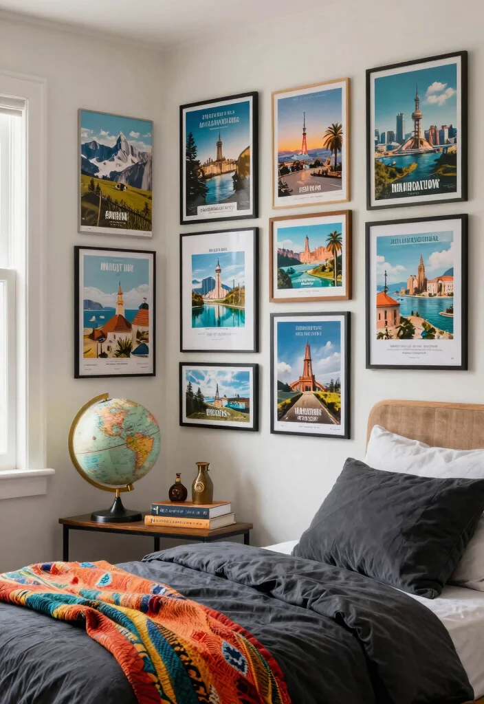 15 Cool Bedroom Poster Ideas Wall Art Aesthetic 9. Travel Posters 0