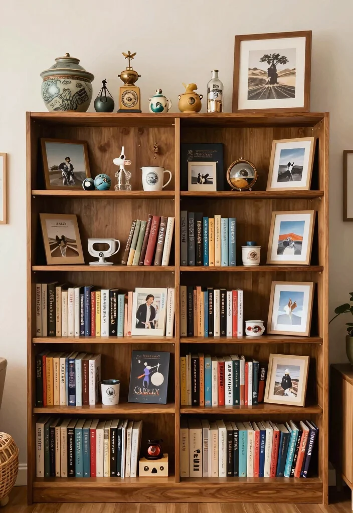 15 Cozy Book Shelf Wall Ideas for a Home Library 15. Personal Touches 0