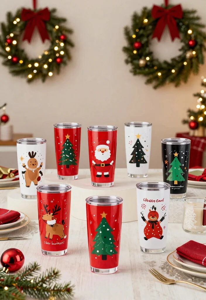15 Creative Tumbler Ideas for Personalized Gifts So Cute 13. Holiday Spirit Tumblers 0