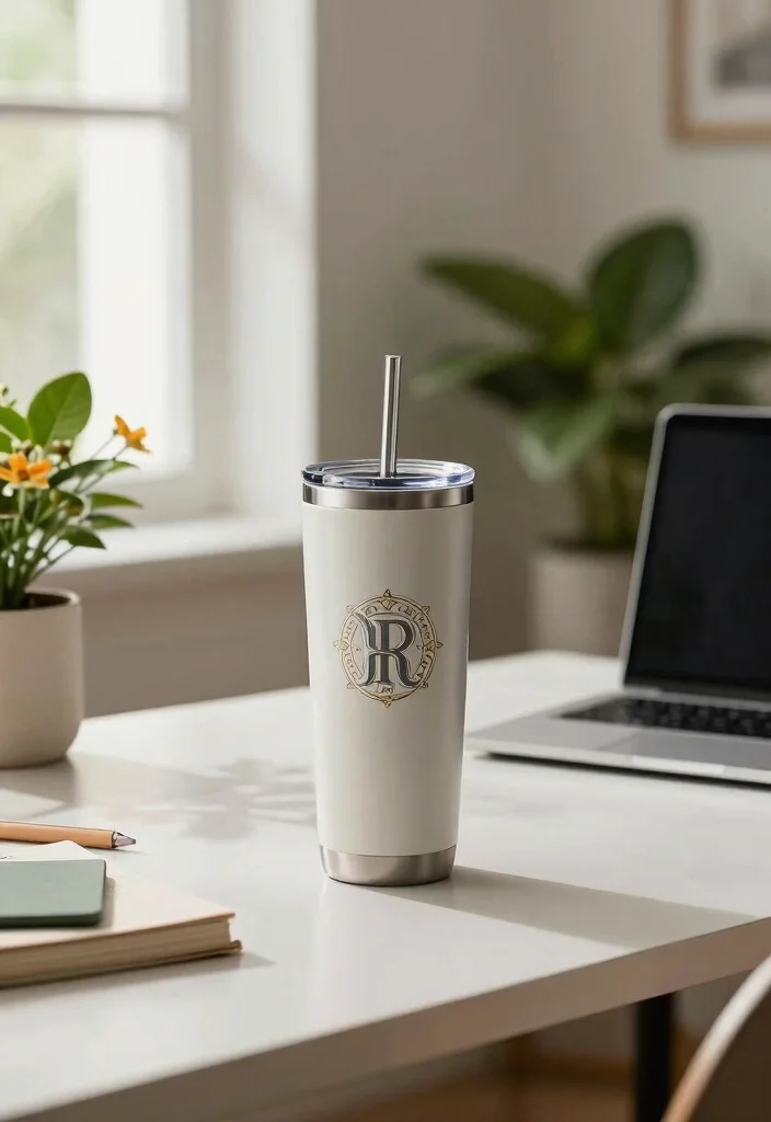 15 Creative Tumbler Ideas for Personalized Gifts So Cute 2. Personalized Monograms 0