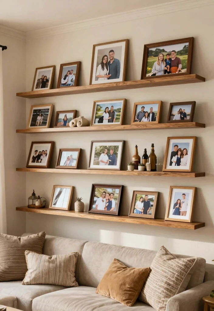 15 Custom In Wall Shelf Ideas Built In Niches 15. Personal Memories 0