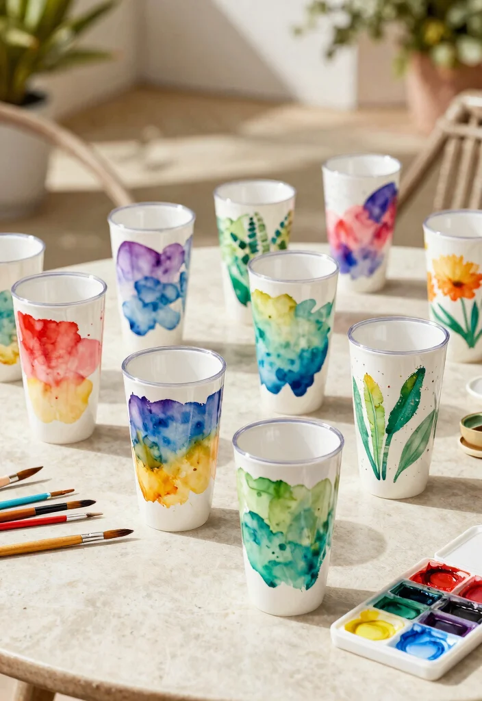 15 Custom Tumbler Cups Ideas for Small Businesses 3. Whimsical Watercolor 0