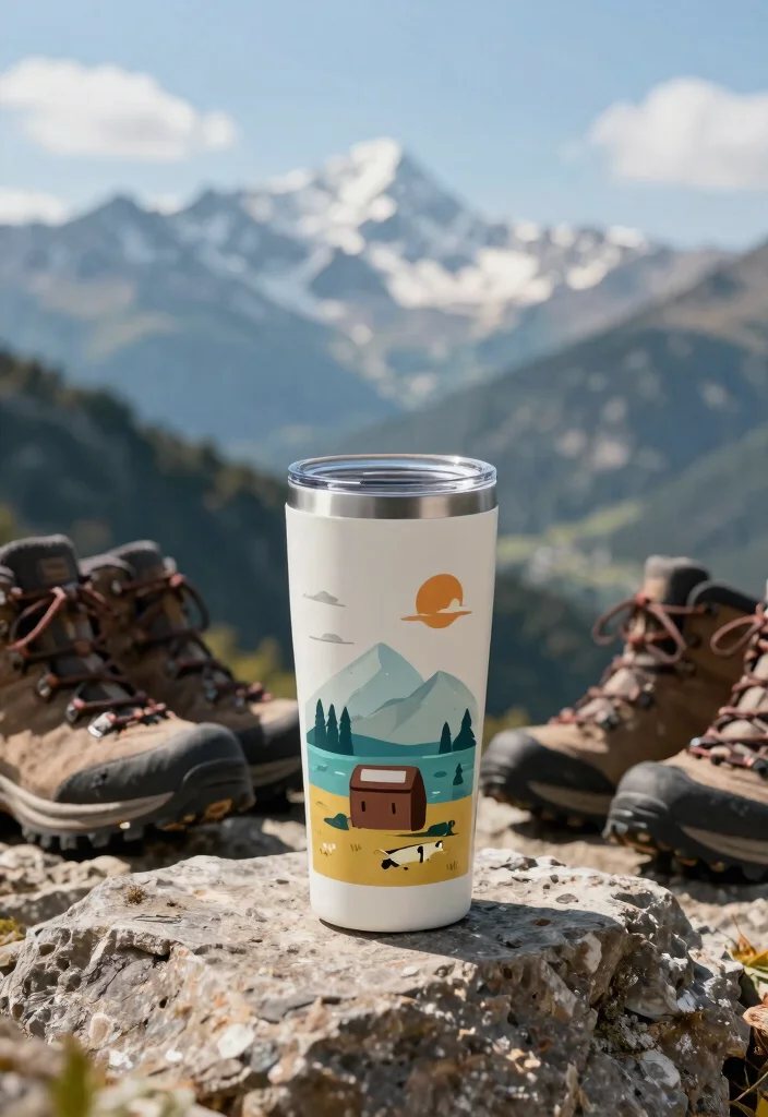 15 Custom Tumbler Cups Ideas for Small Businesses 7. Adventure Awaits Tumbler 0