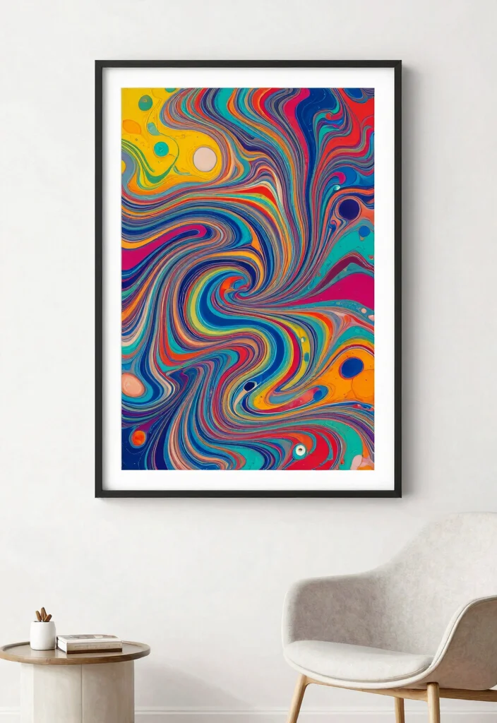 15 Genius Easy DIY Wall Art Ideas Look Expensive 12. DIY Marbled Paper Art 0