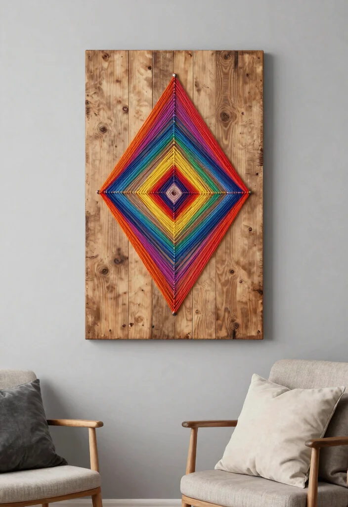15 Genius Easy DIY Wall Art Ideas Look Expensive 14. String Art Creations 0