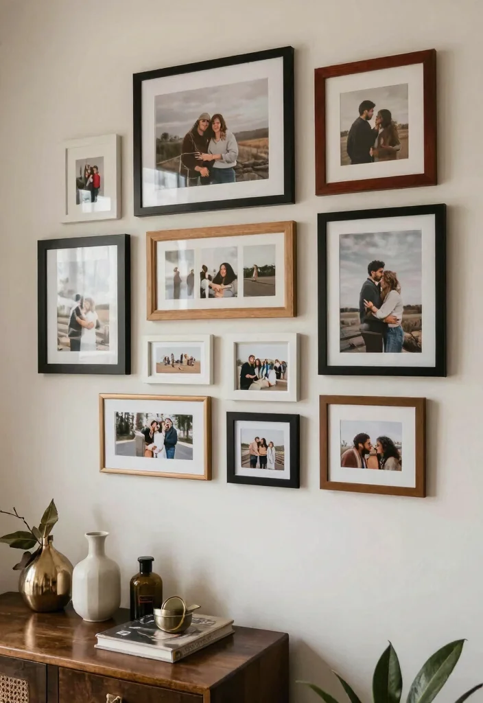 15 Genius Easy DIY Wall Art Ideas Look Expensive 15. Custom Photo Wall 0