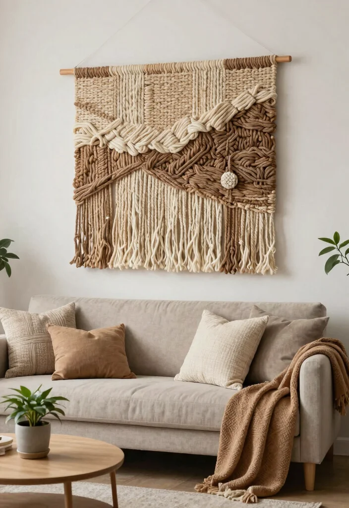 15 Genius Easy DIY Wall Art Ideas Look Expensive 2. DIY Woven Wall Hangings 0