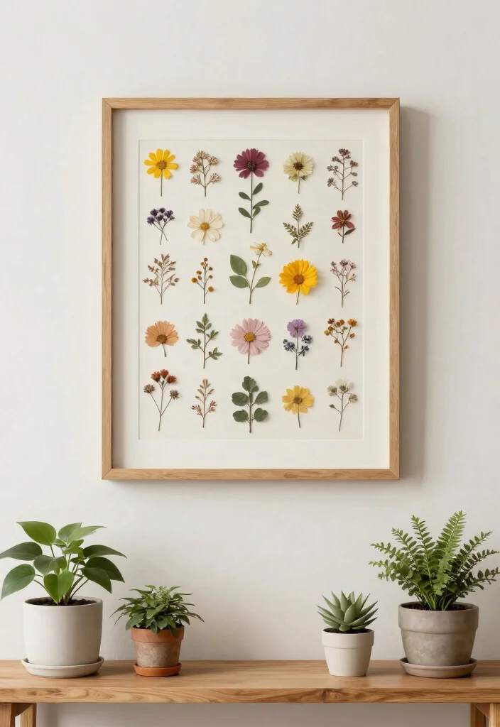 15 Genius Easy DIY Wall Art Ideas Look Expensive 4. Nature Inspired Pressed Flowers 0