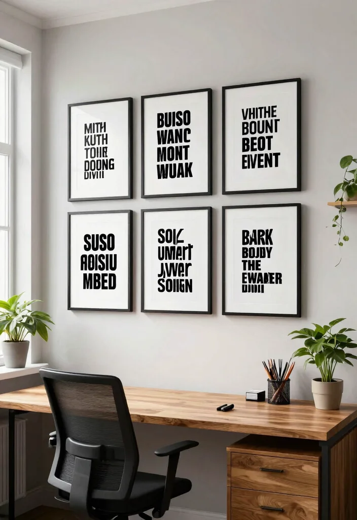 15 Sleek Minimalist Wall Art Ideas Clean Aesthetic 5. Simple Typographic Art 0