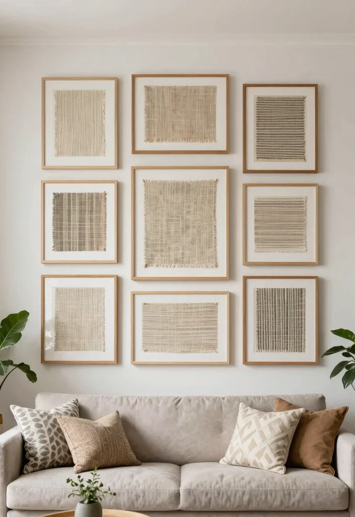 15 Sleek Minimalist Wall Art Ideas Clean Aesthetic 8. Framed Textiles 0