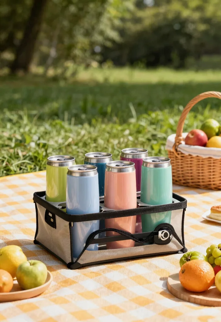 15 Smart Tumbler Storage Ideas to End Cup Clutter 15. Tumbler Caddy for Outdoor Adventures 0