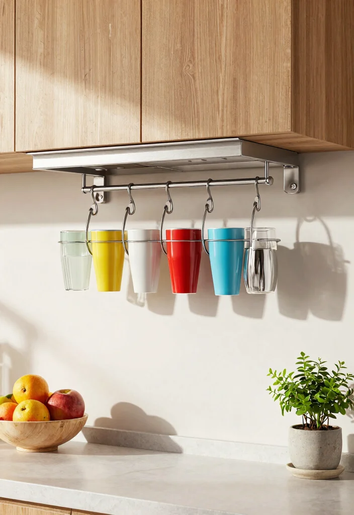 15 Smart Tumbler Storage Ideas to End Cup Clutter 3. Hanging Cup Holder 0