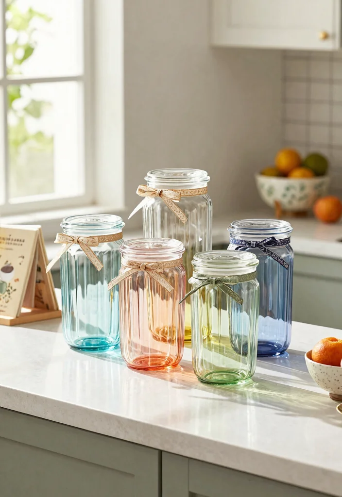 15 Smart Tumbler Storage Ideas to End Cup Clutter 6. Decorative Storage Jars 0