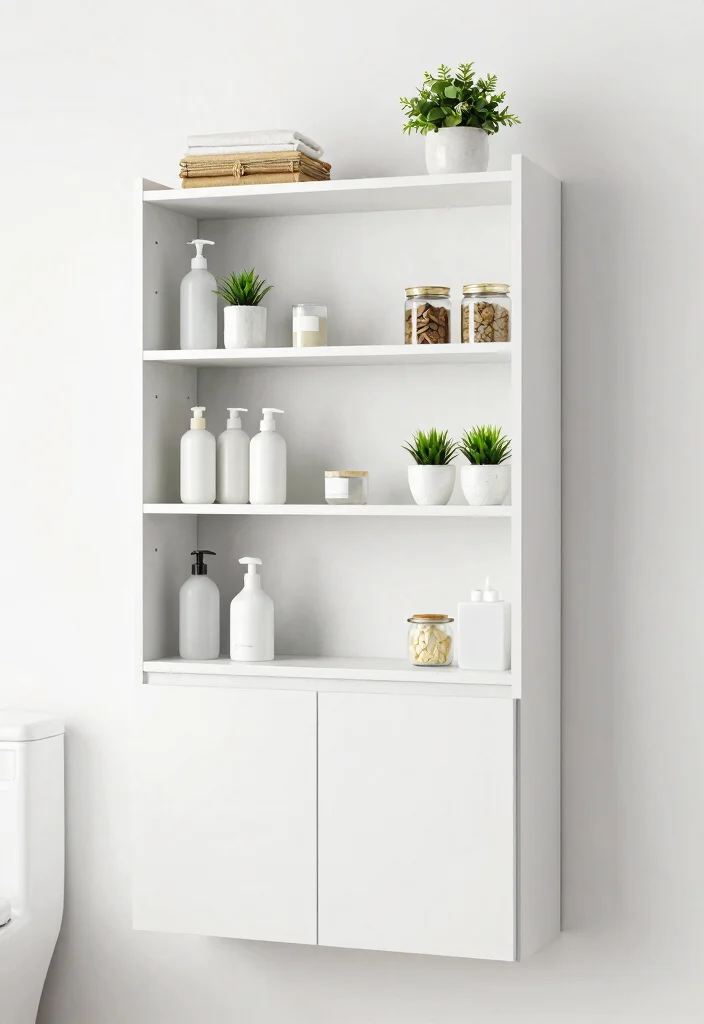 15 Space Saving Bathroom Wall Storage Ideas Spa Vibe 7. Over the Toilet Storage 0