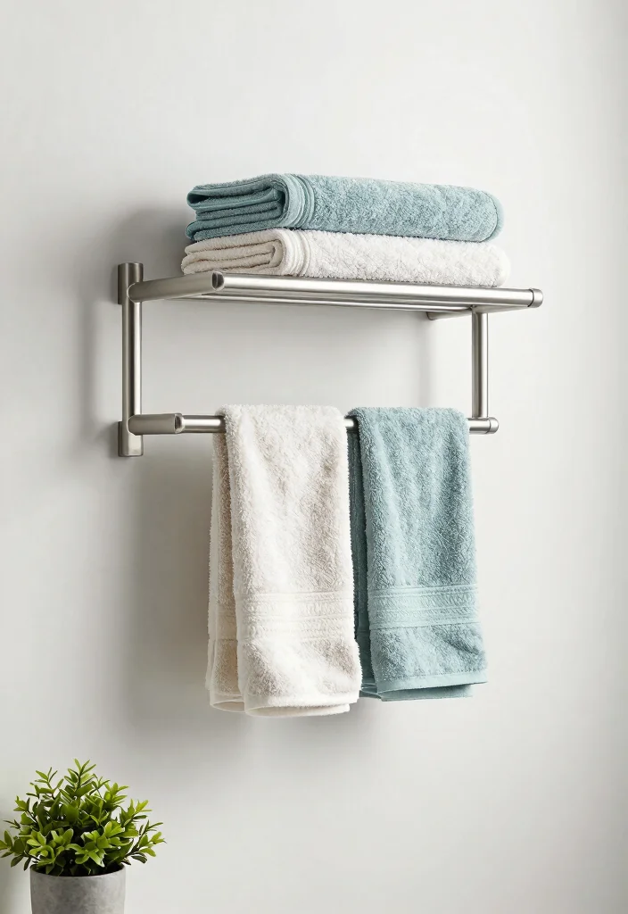 15 Space Saving Bathroom Wall Storage Ideas Spa Vibe 8. Wall Mounted Towel Racks 0