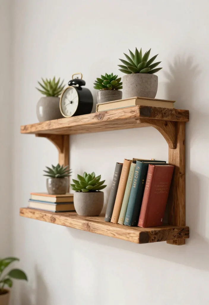15 Stunning Wall Shelf Inspiration Photos for Pinterest 1. Rustic Floating Shelves 0