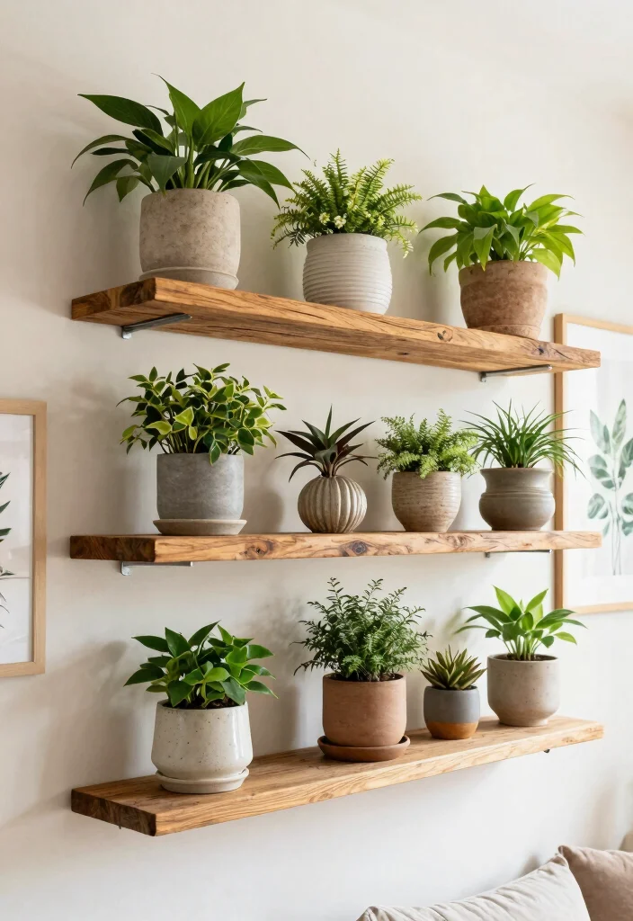 15 Stunning Wall Shelf Inspiration Photos for Pinterest 7. Botanical Wall Shelves 0