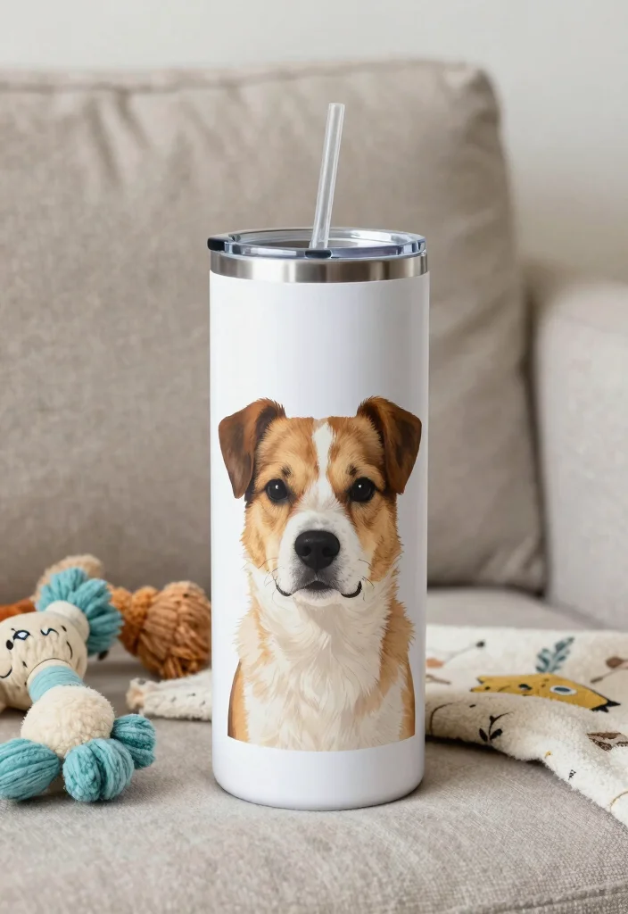 15 Trendy Tumbler Wraps Designs for Instant Makeovers 15. Custom Pet Portraits 0