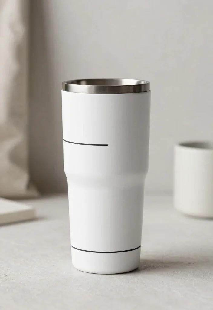 15 Trendy Tumbler Wraps Designs for Instant Makeovers 5. Minimalist Monochrome 0