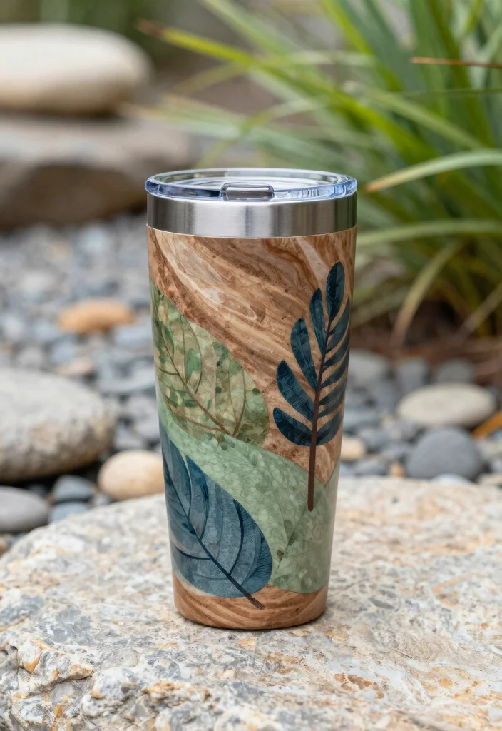 15 Trendy Tumbler Wraps Designs for Instant Makeovers 8. Natures Palette 0