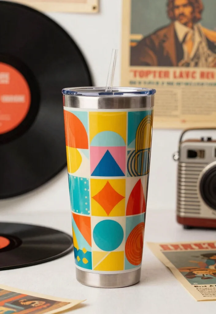 17 Amazing 20 oz Tumbler Ideas for Custom Cups 10. Retro Vintage Designs 0