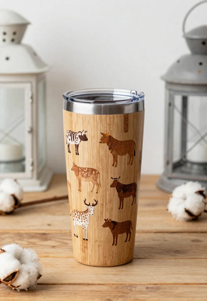 17 Amazing 20 oz Tumbler Ideas for Custom Cups 15. Farmhouse Rustic Charm 0