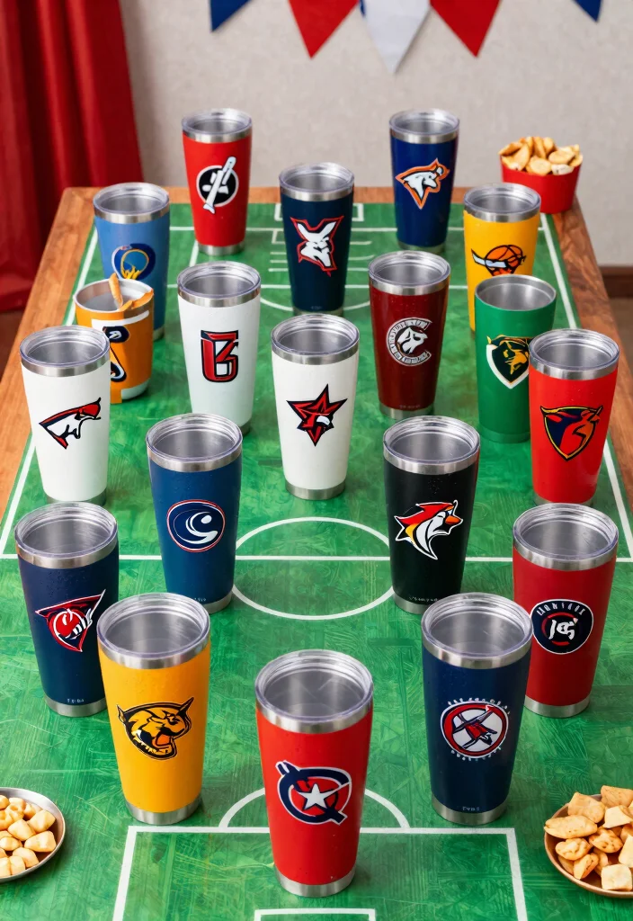 17 Amazing 20 oz Tumbler Ideas for Custom Cups 16. Custom Sports Team Tumblers 0