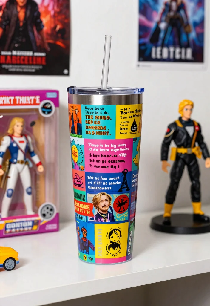17 Amazing 20 oz Tumbler Ideas for Custom Cups 5. Personal Pop Culture References 0