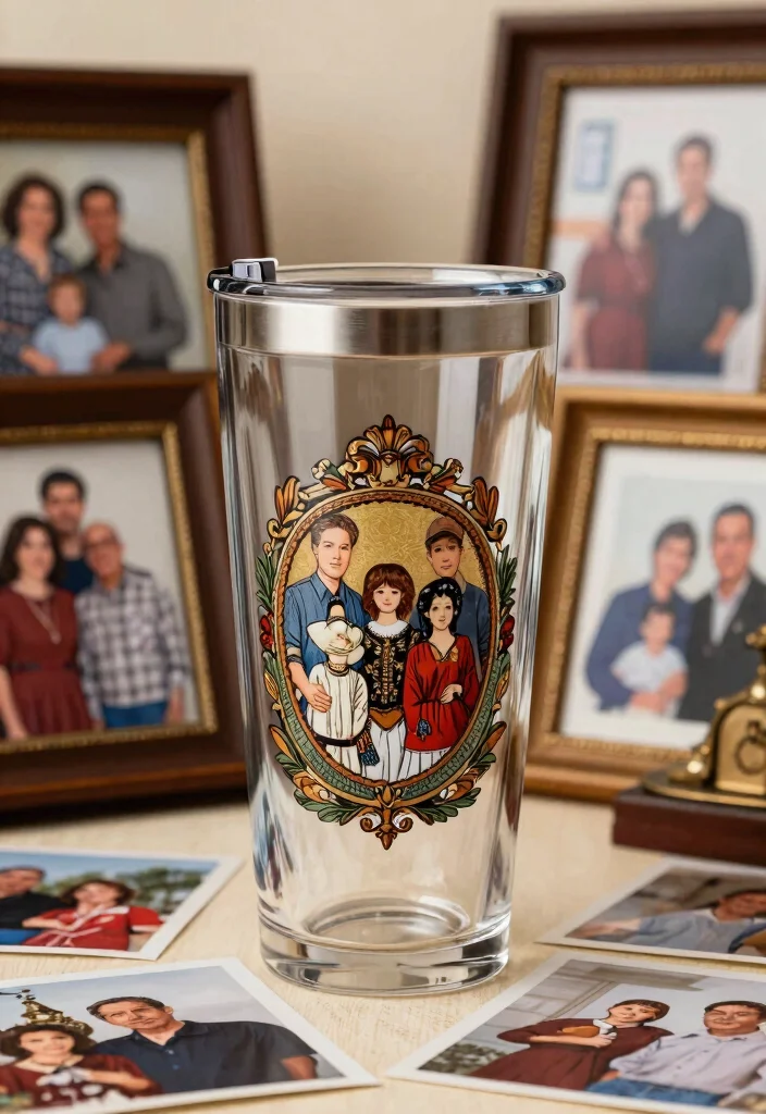 17 Amazing 20 oz Tumbler Ideas for Custom Cups 8. Personalized Family Crests 0