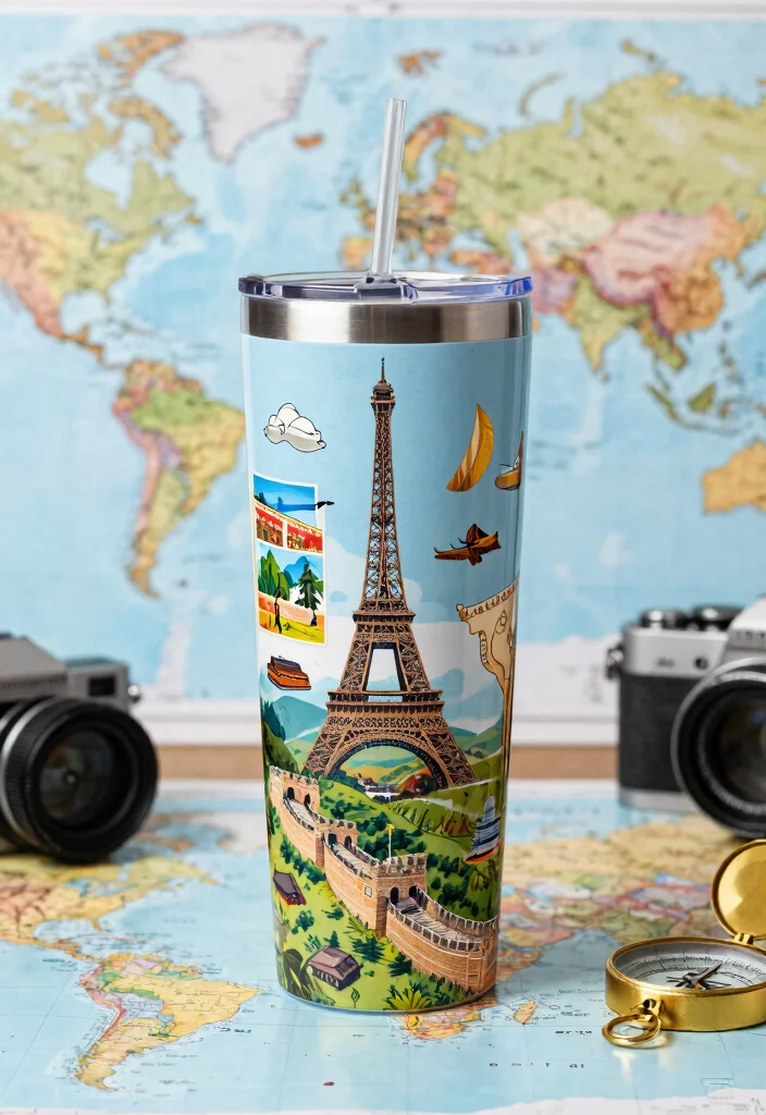 17 Amazing 20 oz Tumbler Ideas for Custom Cups 9. Travel Inspired Tumblers 0