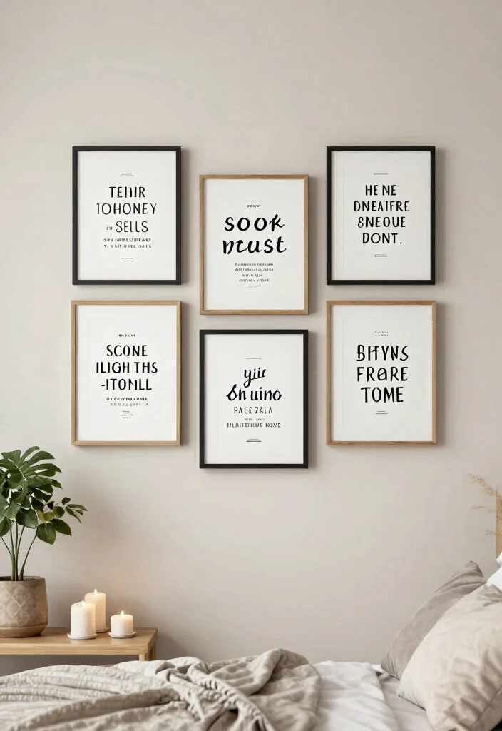17 Dreamy Wall Art Ideas for a Bedroom Makeover 7. Inspirational Quote Art 0