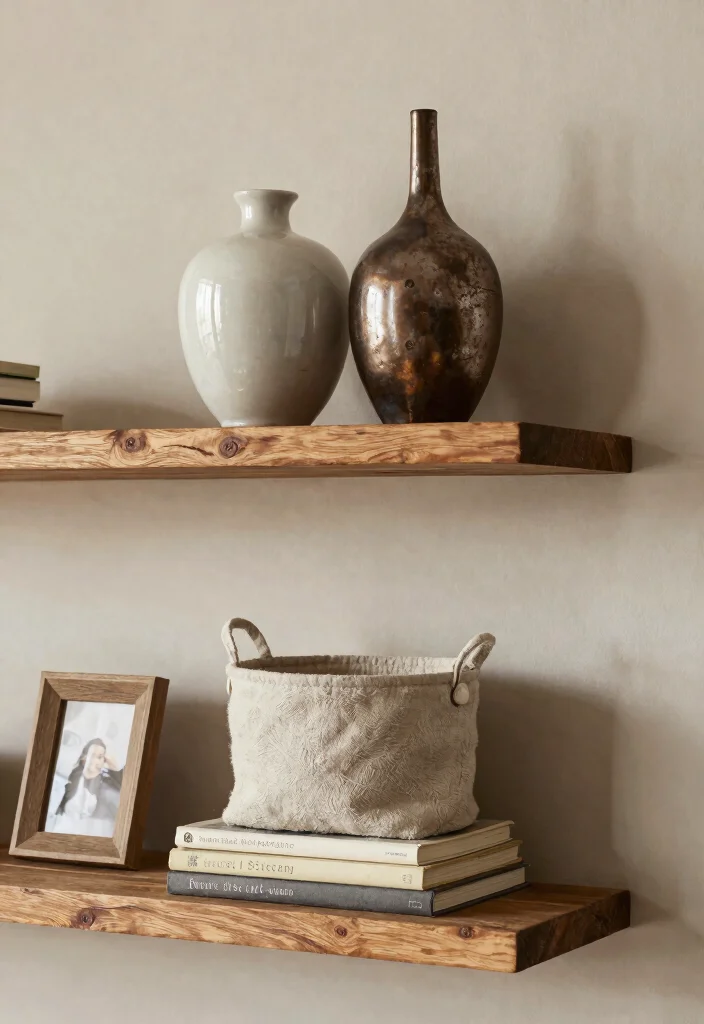 21 Aesthetic Wall Shelf Decor Ideas Pro Styling Tips 1. Layered Textures for Depth 0