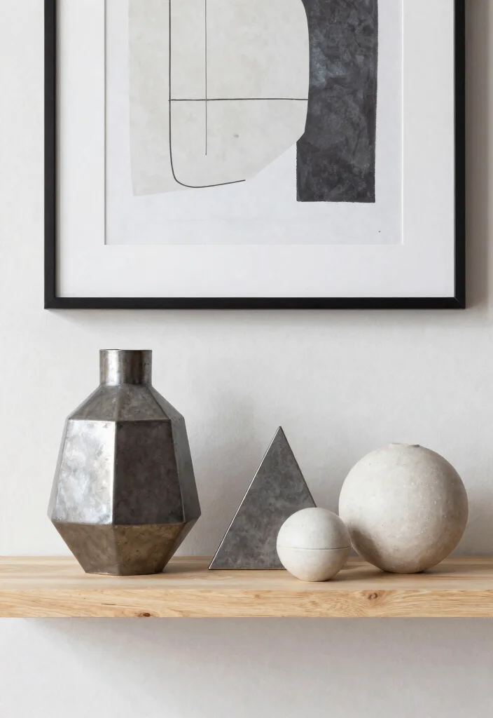 21 Aesthetic Wall Shelf Decor Ideas Pro Styling Tips 8. Geometric Shapes 0