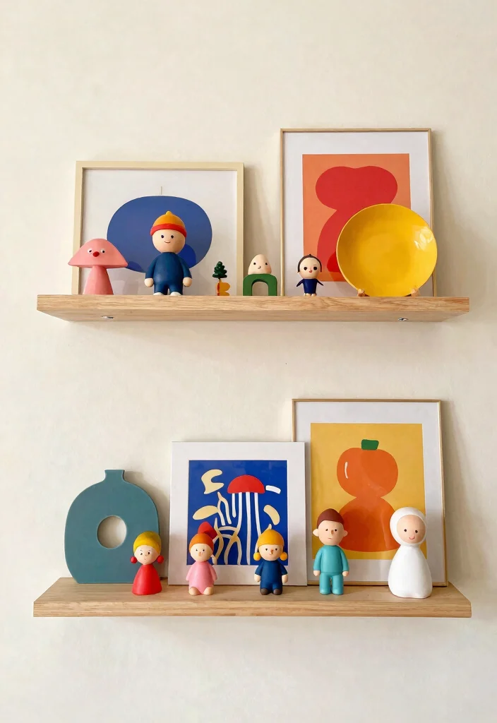 21 Best Aesthetic Wall Shelf Ideas for Room Makeovers 11. Whimsical Displays 0