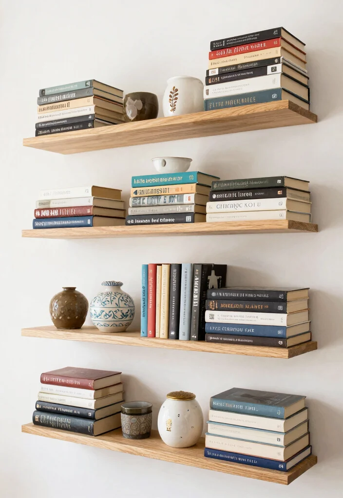 21 Best Aesthetic Wall Shelf Ideas for Room Makeovers 15. Creative Book Displays 0