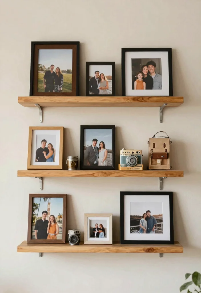 21 Best Aesthetic Wall Shelf Ideas for Room Makeovers 20. Personal Touches 0