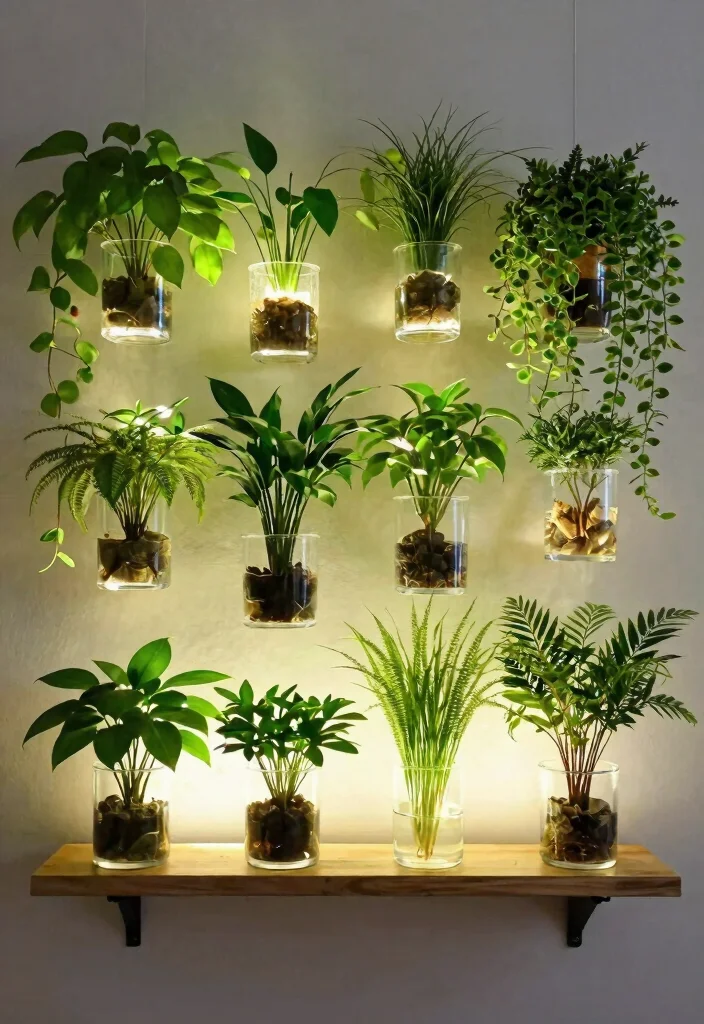 21 Best Aesthetic Wall Shelf Ideas for Room Makeovers 21. Floating Plants 0