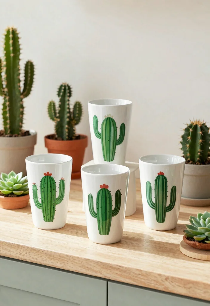 21 Cute Tumbler Ideas for Everyday Hydration Aesthetic 17. Cactus Inspired Tumblers 0