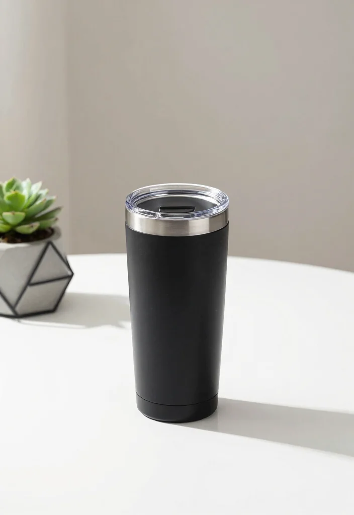21 Cute Tumbler Ideas for Everyday Hydration Aesthetic 2. Minimalist Monochrome Designs 0