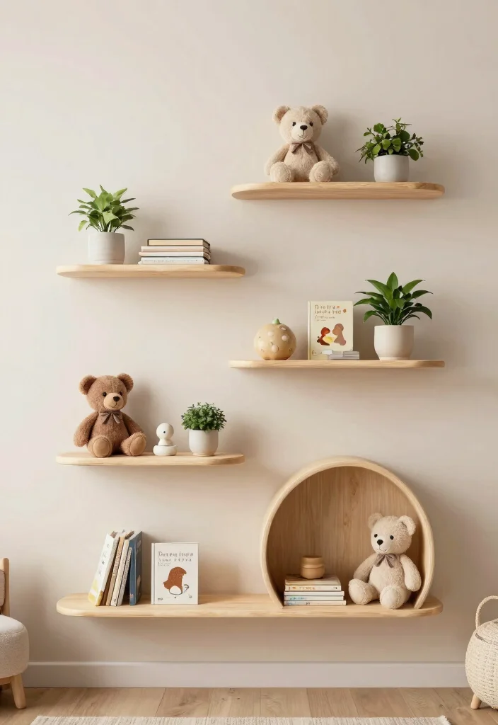 21 Sleek Floating Shelf Wall Ideas for a Minimalist Vibe 13. Organic Shapes for a Soft Touch 0