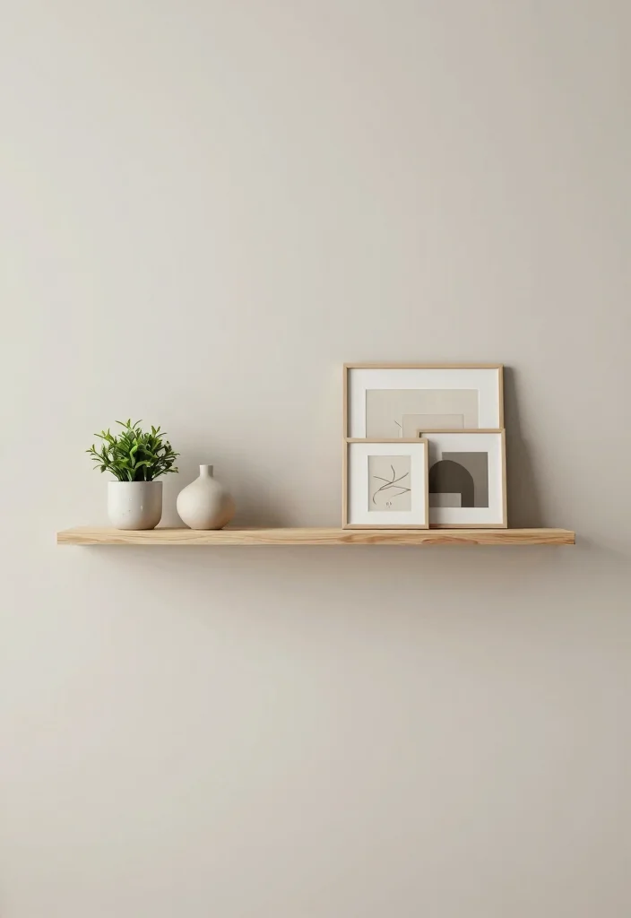 21 Sleek Floating Shelf Wall Ideas for a Minimalist Vibe 21. Minimalist Shelf Styling 0